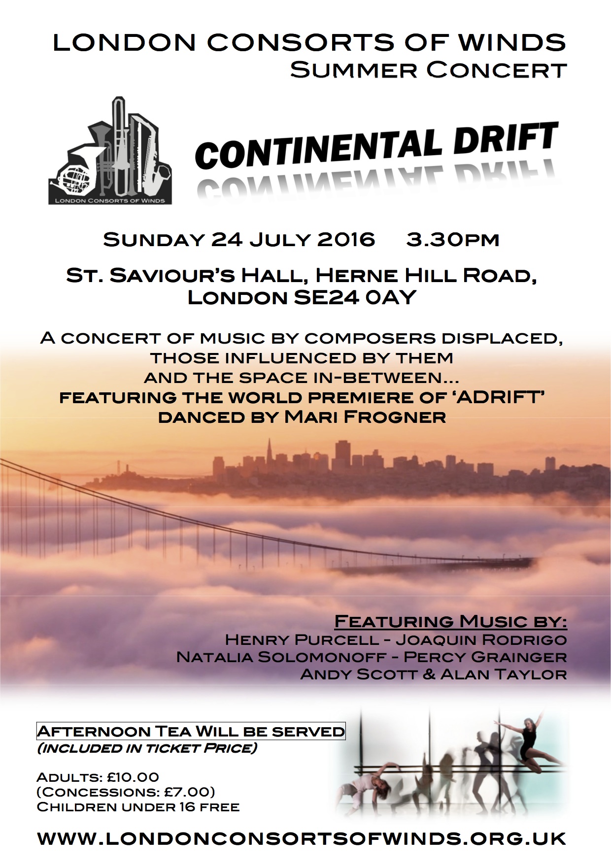 Flyer for the upcoming summer concert - click for PDF version